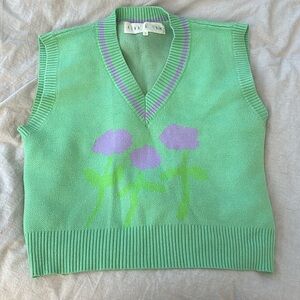 Kina and Tam Serenata sweater vest in green size M